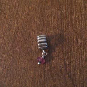 Pandora pink crystal charm